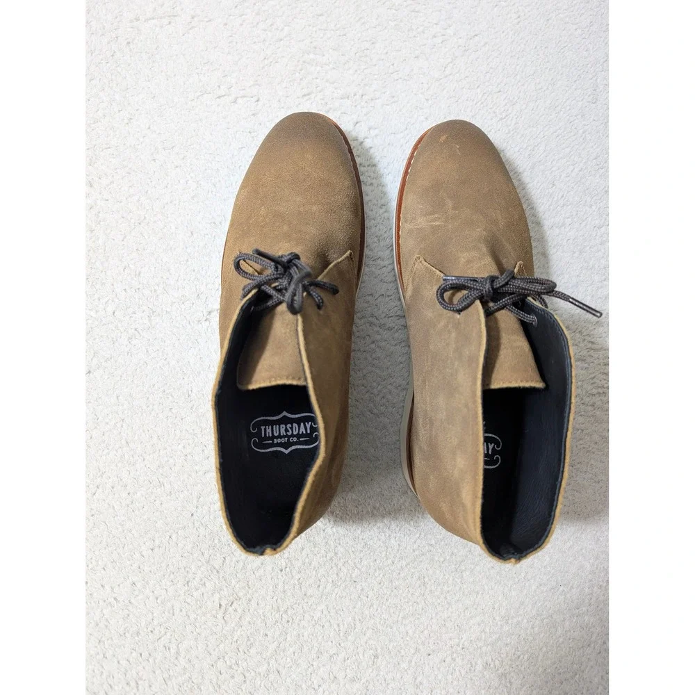 NEW Thursday Boot Scout Chukka Boots Men 9.5 Safari Suede Wedge Sole Handcrafted